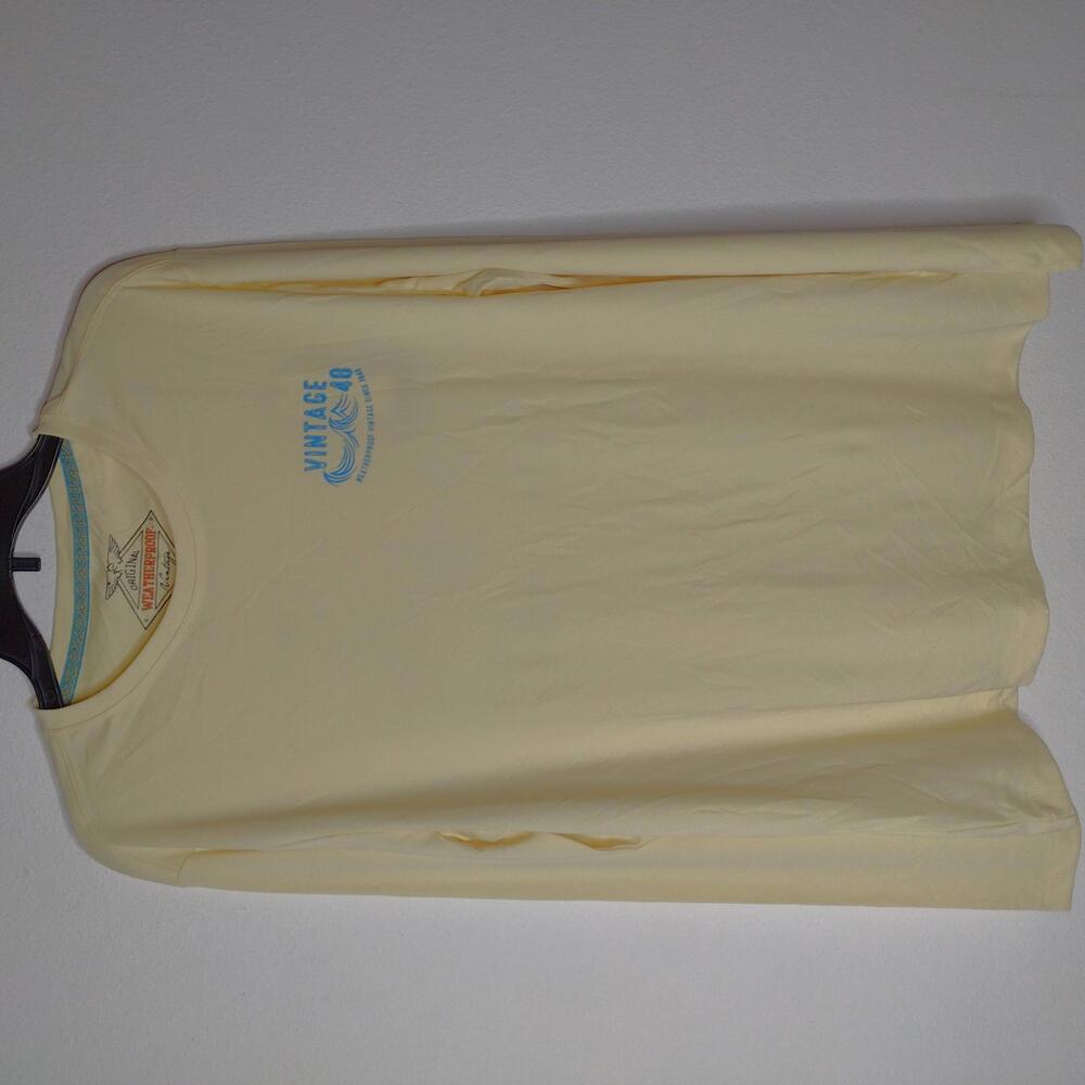 NWT Weatherproof Men's Yellow Long-Sleeve Shirt Size Large